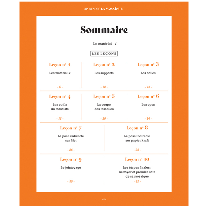 Apprendre la mosaïque Collection Apprendre en 10 lecons