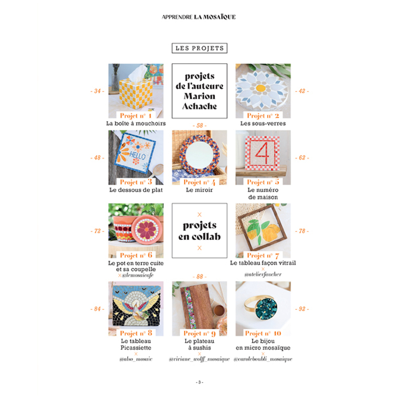 Apprendre la mosaïque Collection Apprendre en 10 lecons