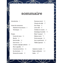 Accessoires & déco en sashiko Nouvelle édition Livre Broderie