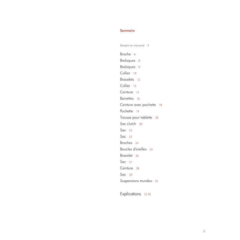 Bijoux & accessoires en macramé Livre DIY