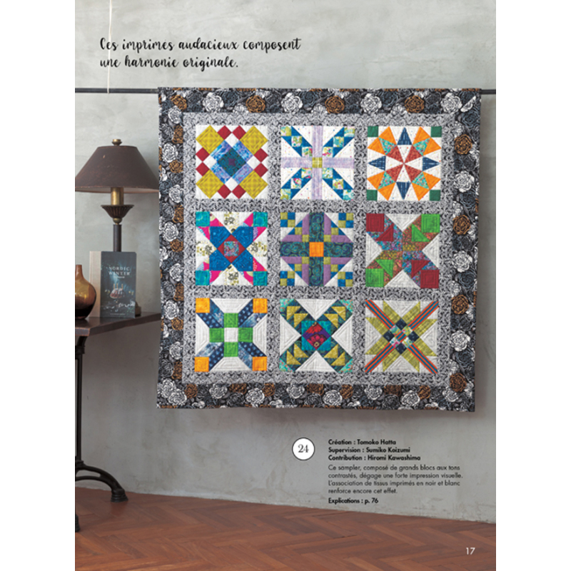 Samplers à l'honneur - Quilts japan N°40 Magazine Patchwork