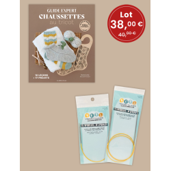 Lot Base016 + Aiguilles Longues 80 cm & Mini Circulaires 23 cm