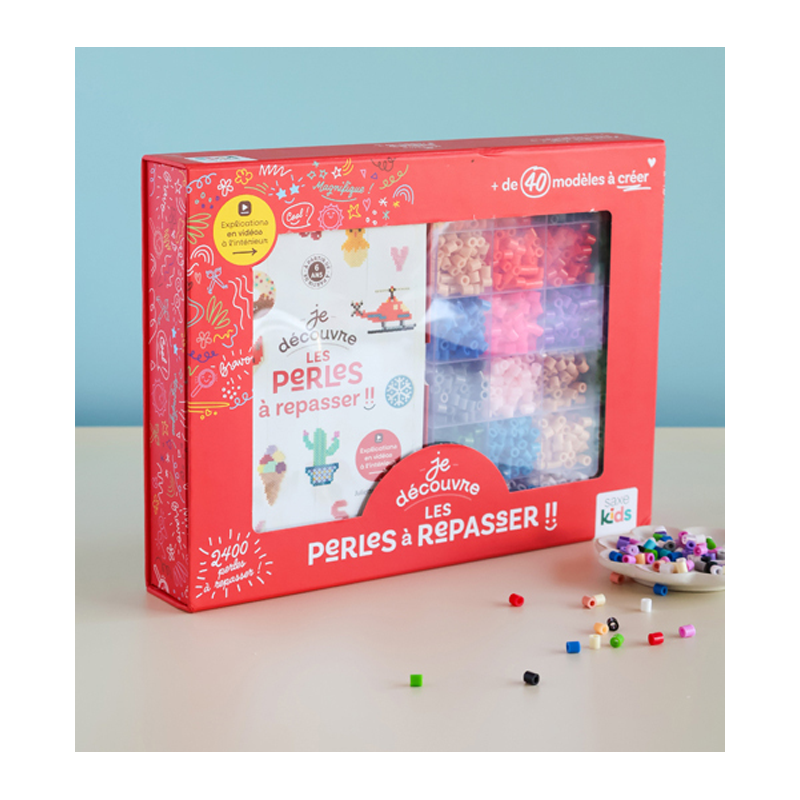 Lot créatif : Perles à repasser & Bracelets – Occasion Lot, Kit COFFRETS