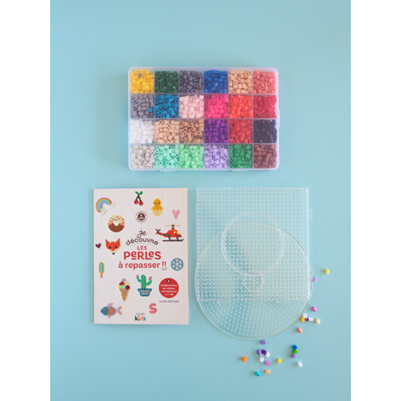 Lot créatif : Perles à repasser & Bracelets – Occasion Lot, Kit COFFRETS