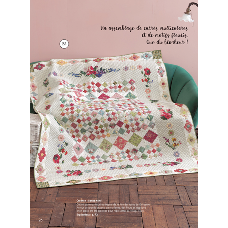 Quilts Japan N°39 - 26 superbes projets en assemblage de carrés Magazine Patchwork
