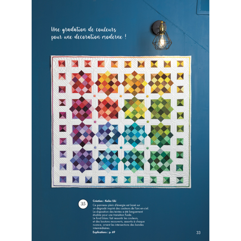 Quilts Japan N°39 - 26 superbes projets en assemblage de carrés Magazine Patchwork