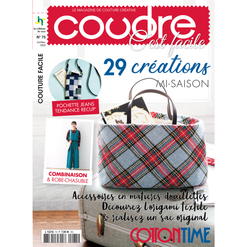 3 Coudre c’est facile – Projets d’hiver, mi-saison & accessoires faciles Lot, Magazine Couture