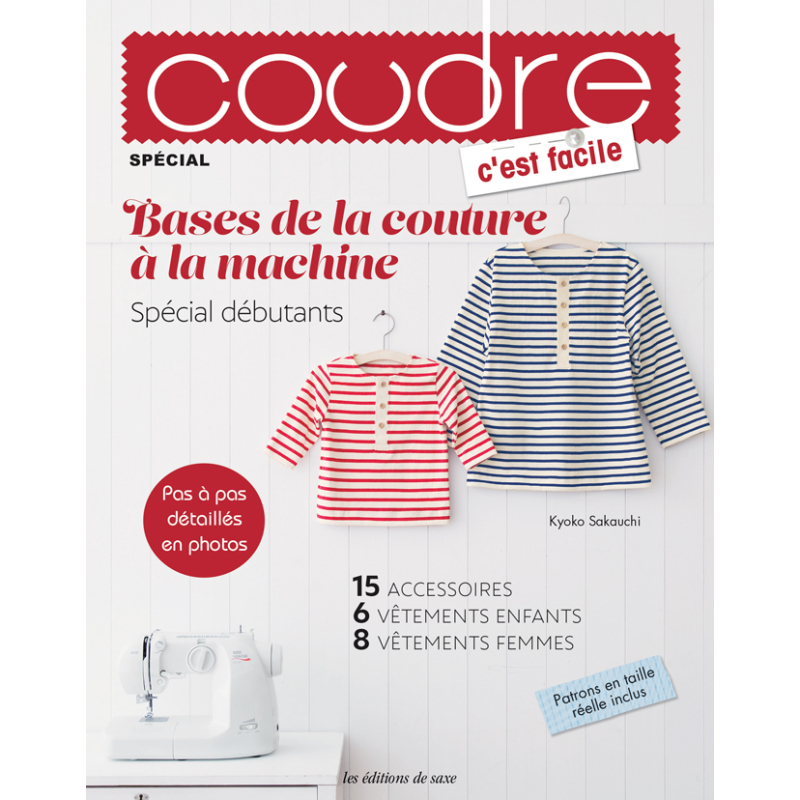 2 Coudre c’est facile – Débutants et Trousse Zippée Lot, Magazine Couture