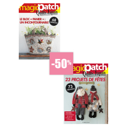 2 Magic Patch Quilts Japan – N°35 Bloc Panier & N°36 Projets de Fêtes Lot, Magazine Patchwork