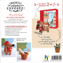 Coffret Marcel le teckel au crochet Livre Crochet