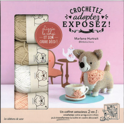 Coffret Lizzie le corgi au crochet Livre Crochet