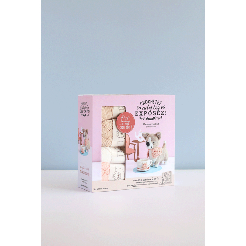 Coffret Lizzie le corgi au crochet Livre Crochet