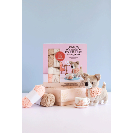 Coffret Lizzie le corgi au crochet