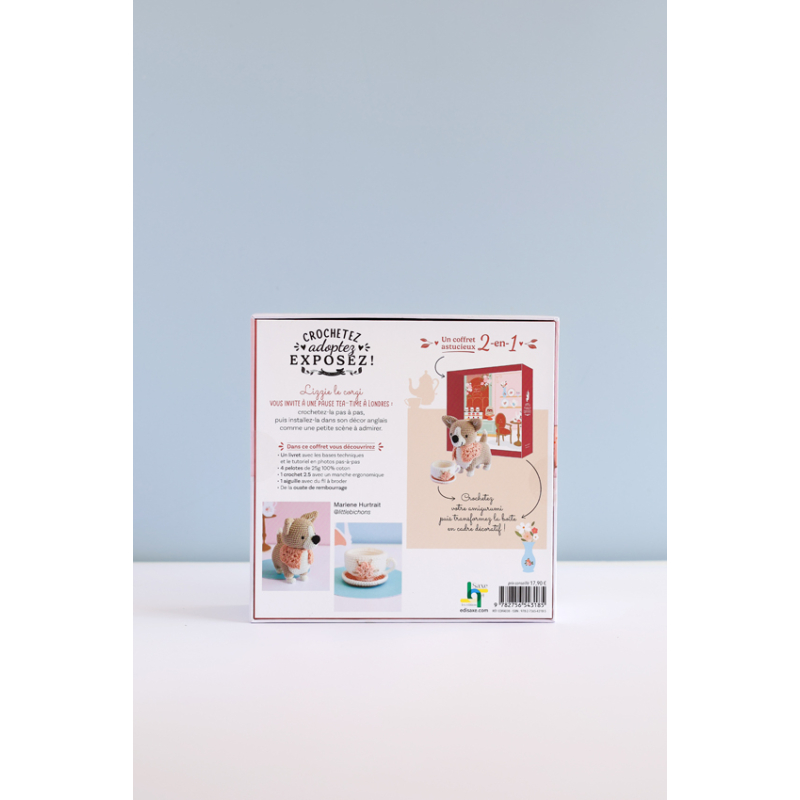 Coffret Lizzie le corgi au crochet Kit Crochet