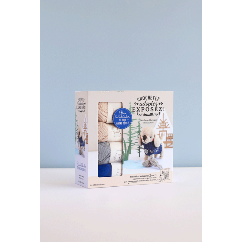 Coffret Ryo le labrador au crochet Livre Crochet