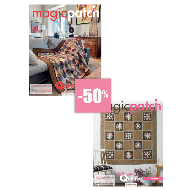 2 Magic Patch – Quilts cosy & belle saison Lot, Magazine Patchwork