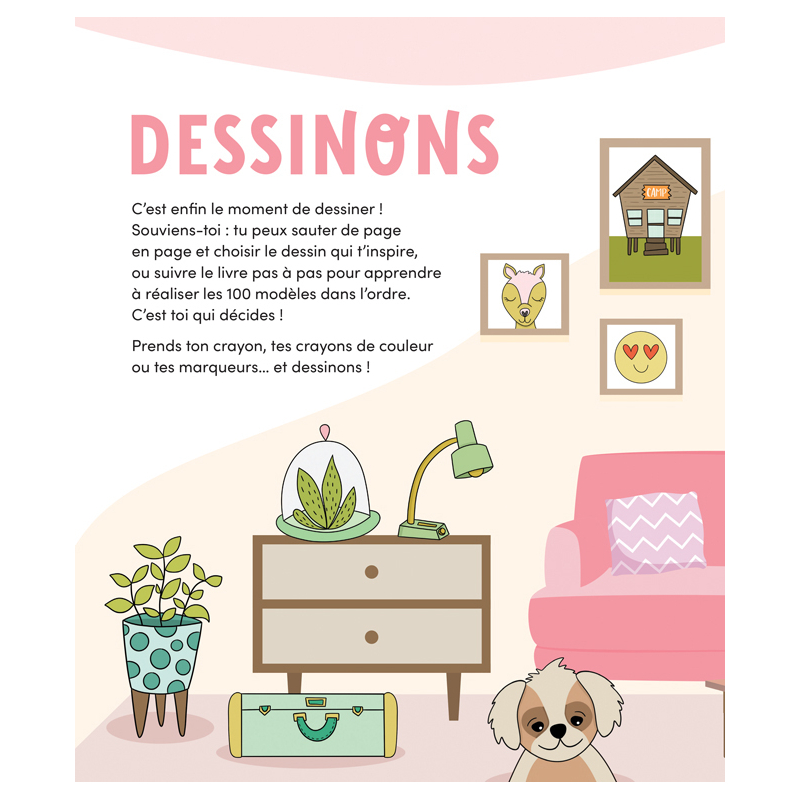 100 trucs trop mignons à dessiner Livre Jeunesse