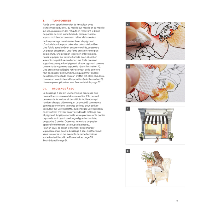 Planches & secrets d'artistes : Cafés fleuris Livre Beaux-arts