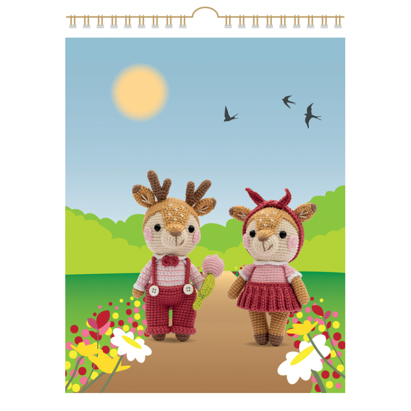 Une année en amigurumis : 24 adorables personnages à crocheter au fil des mois Livre Crochet