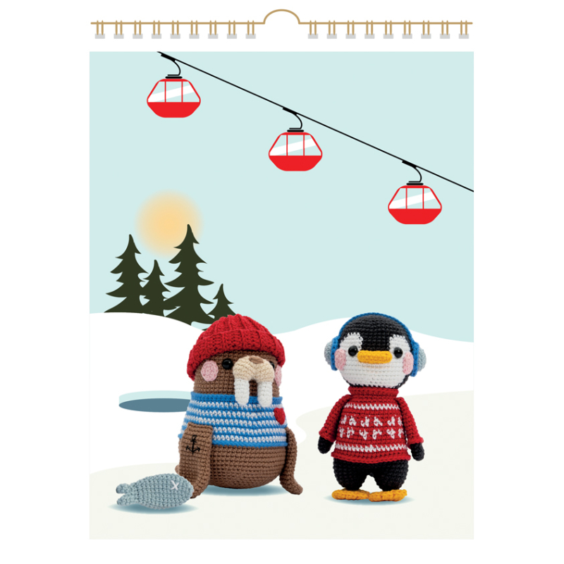 Une année en amigurumis : 24 adorables personnages à crocheter au fil des mois Livre Crochet