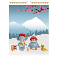 Une année en amigurumis : 24 adorables personnages à crocheter au fil des mois Livre Crochet