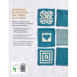50 carrés pour débuter au tricot Livre Tricot