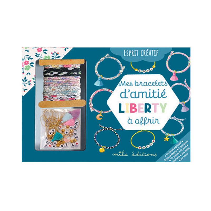 Coffret Mes bracelets d'amitié Liberty à offrir Kit Jeunesse