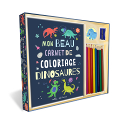 Mon beau coffret de coloriage - Dinosaures Kit Jeunesse