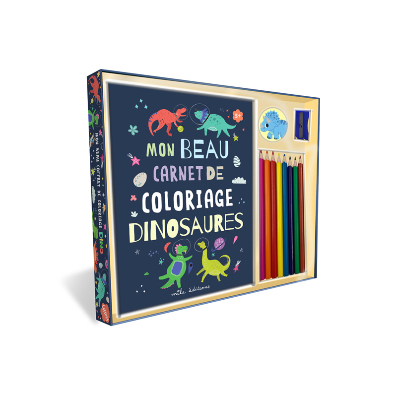 Mon beau coffret de coloriage - Dinosaures Kit Jeunesse