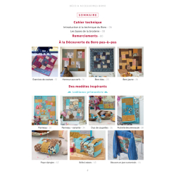 Déco et accessoires Boro : 22 projets Livre Patchwork
