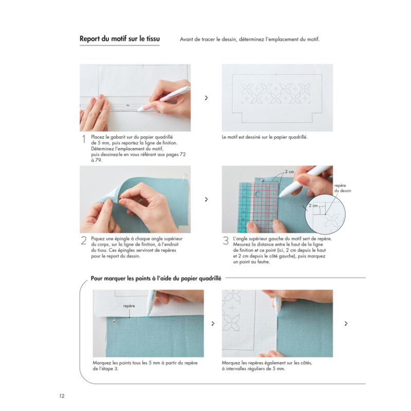 Sashiko perlé Livre Broderie