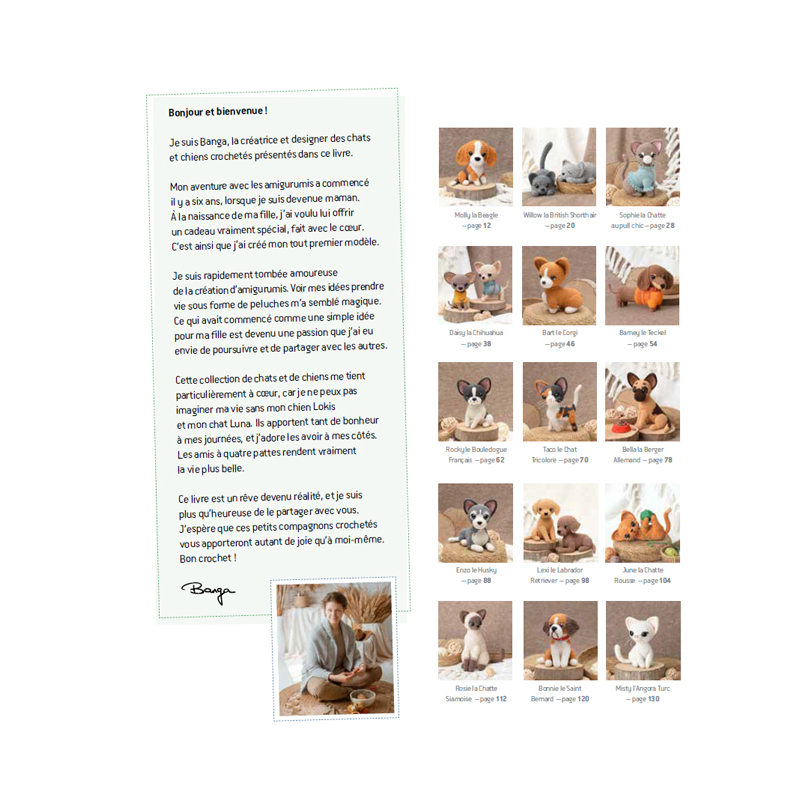 Chiens et chats au crochet Livre Crochet