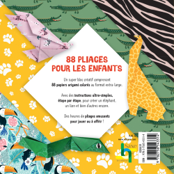 88 Origami Animaux sauvages Spécial enfants Livre Jeunesse