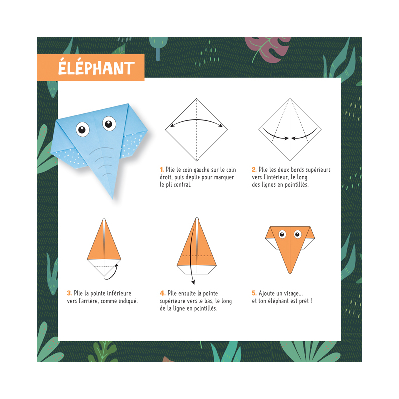 88 Origami Animaux sauvages Spécial enfants Livre Jeunesse