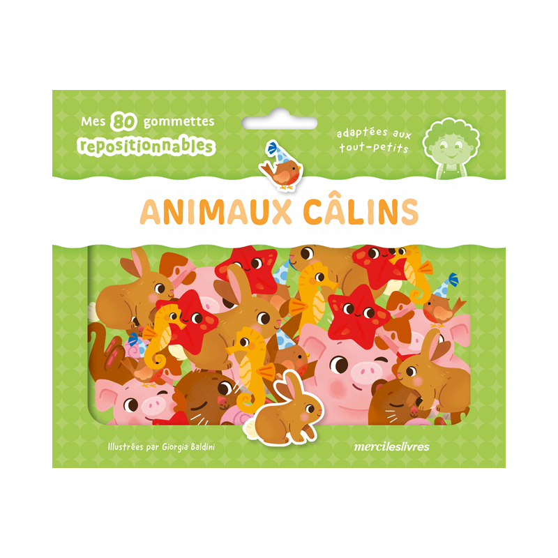 Animaux câlins - Ma pochette de gommettes repositionnables Livre Jeunesse