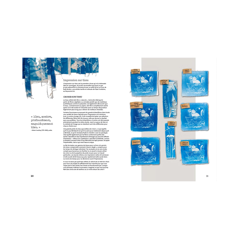 Cyanotype - Techniques et créations simples et poétiques Livre DIY