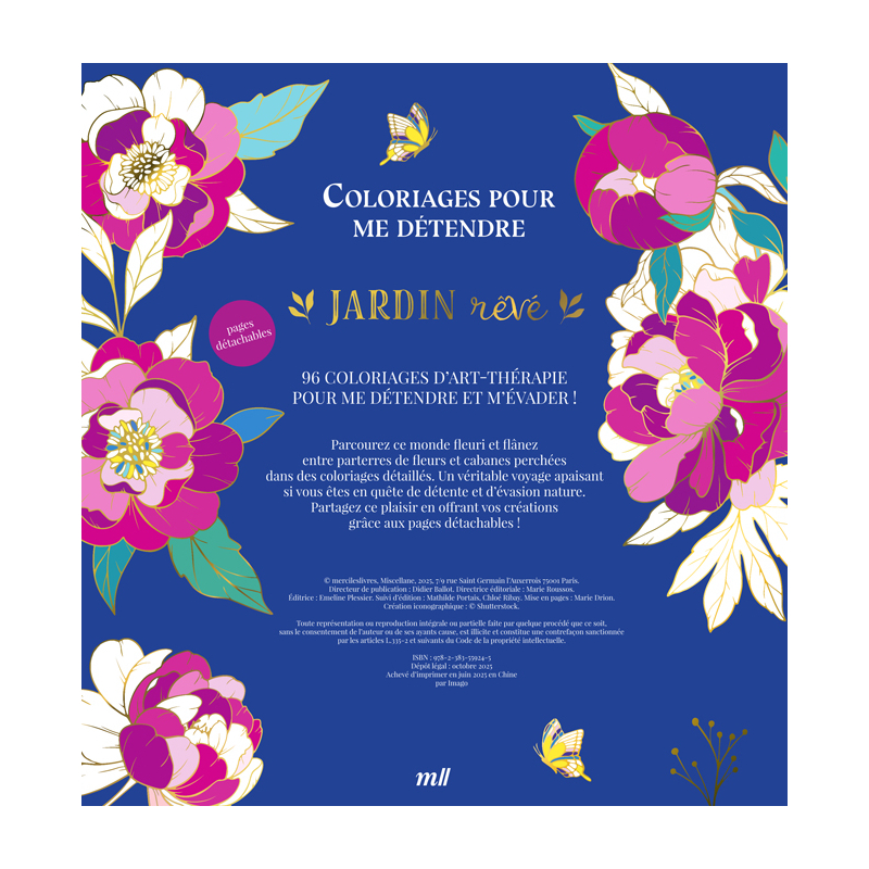 Jardin rêvé - Version Collector - Coloriages pour me détendre Livre Beaux-arts