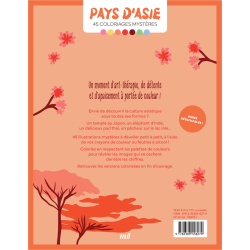 Pays d'Asie - 45 coloriages mystères Livre Beaux-arts