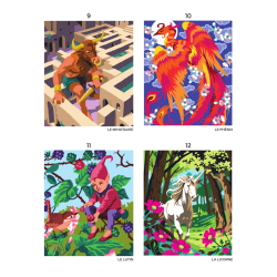 Créatures fantastiques - 45 coloriages mystères Livre Beaux-arts