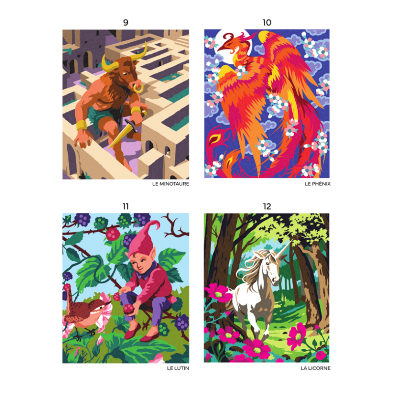 Créatures fantastiques - 45 coloriages mystères Livre Beaux-arts