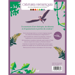 Créatures fantastiques - 45 coloriages mystères Livre Beaux-arts