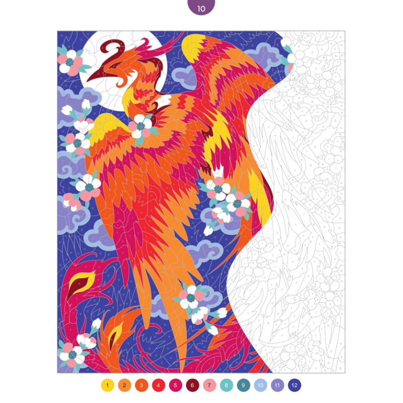 Créatures fantastiques - 45 coloriages mystères Livre Beaux-arts