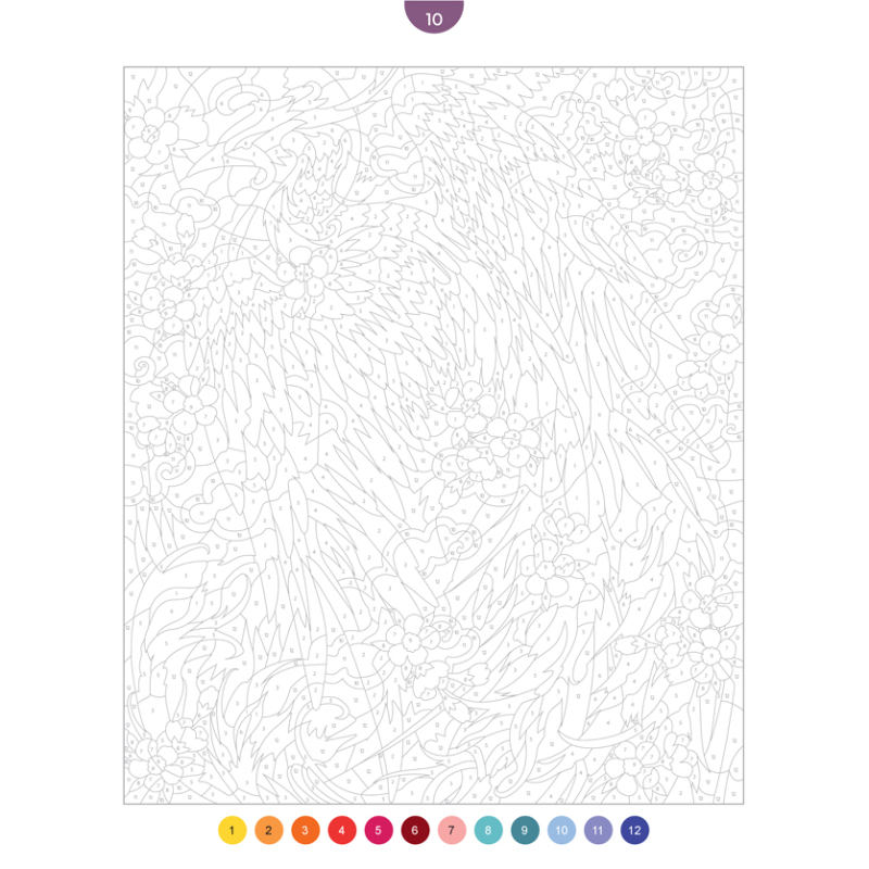 Créatures fantastiques - 45 coloriages mystères Livre Beaux-arts