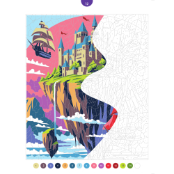 Paysages enchantés - 45 coloriages mystères Livre Beaux-arts