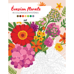 Évasion florale - 45 coloriages mystères Livre Beaux-arts