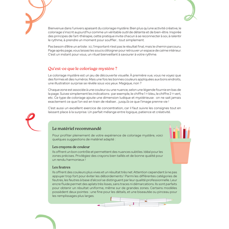 Évasion florale - 45 coloriages mystères Livre Beaux-arts