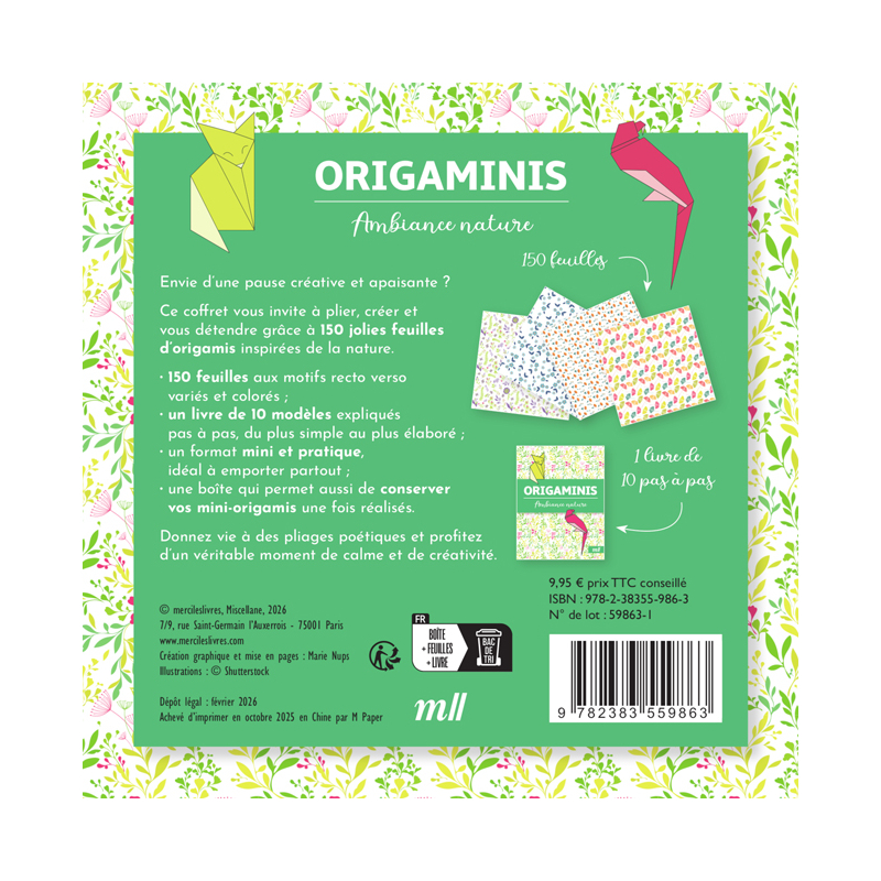 OrigaMinis - Ambiance nature Kit COFFRETS