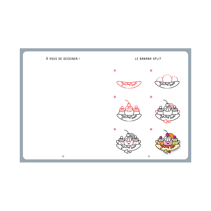 Dessiner Kawaï - Gourmandises à croquer Livre Beaux-arts