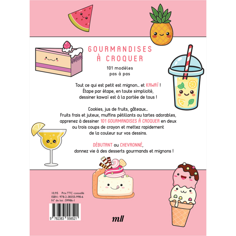 Dessiner Kawaï - Gourmandises à croquer Livre Beaux-arts