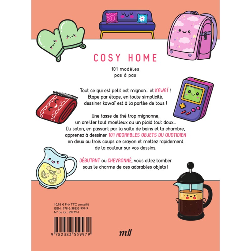 Dessiner Kawaï - Cosy Home Livre Beaux-arts